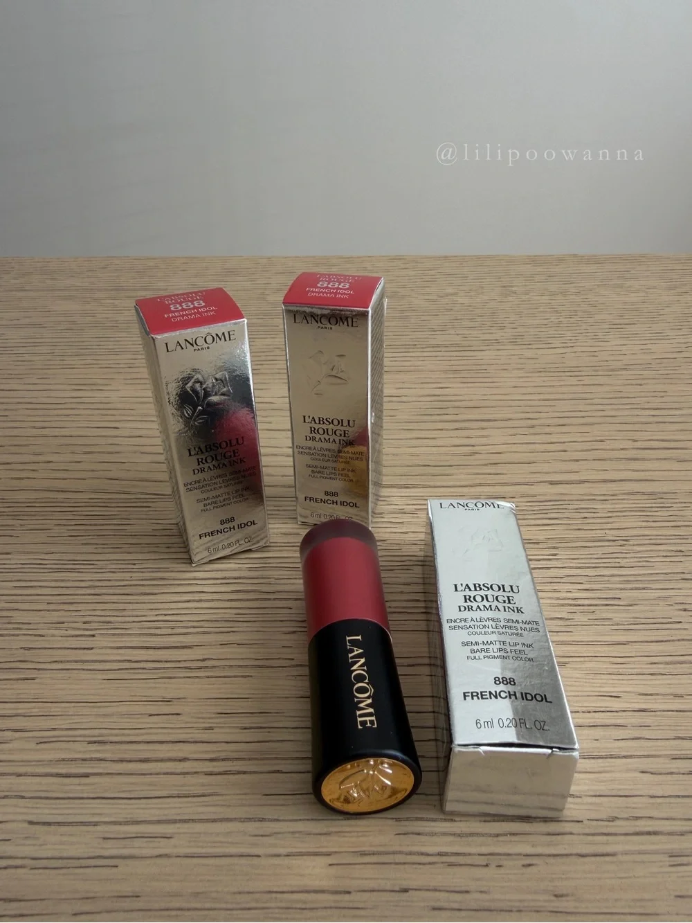 Lancôme L’Absolu Rouge Drama Ink 888 French Idol | Brand New in Box